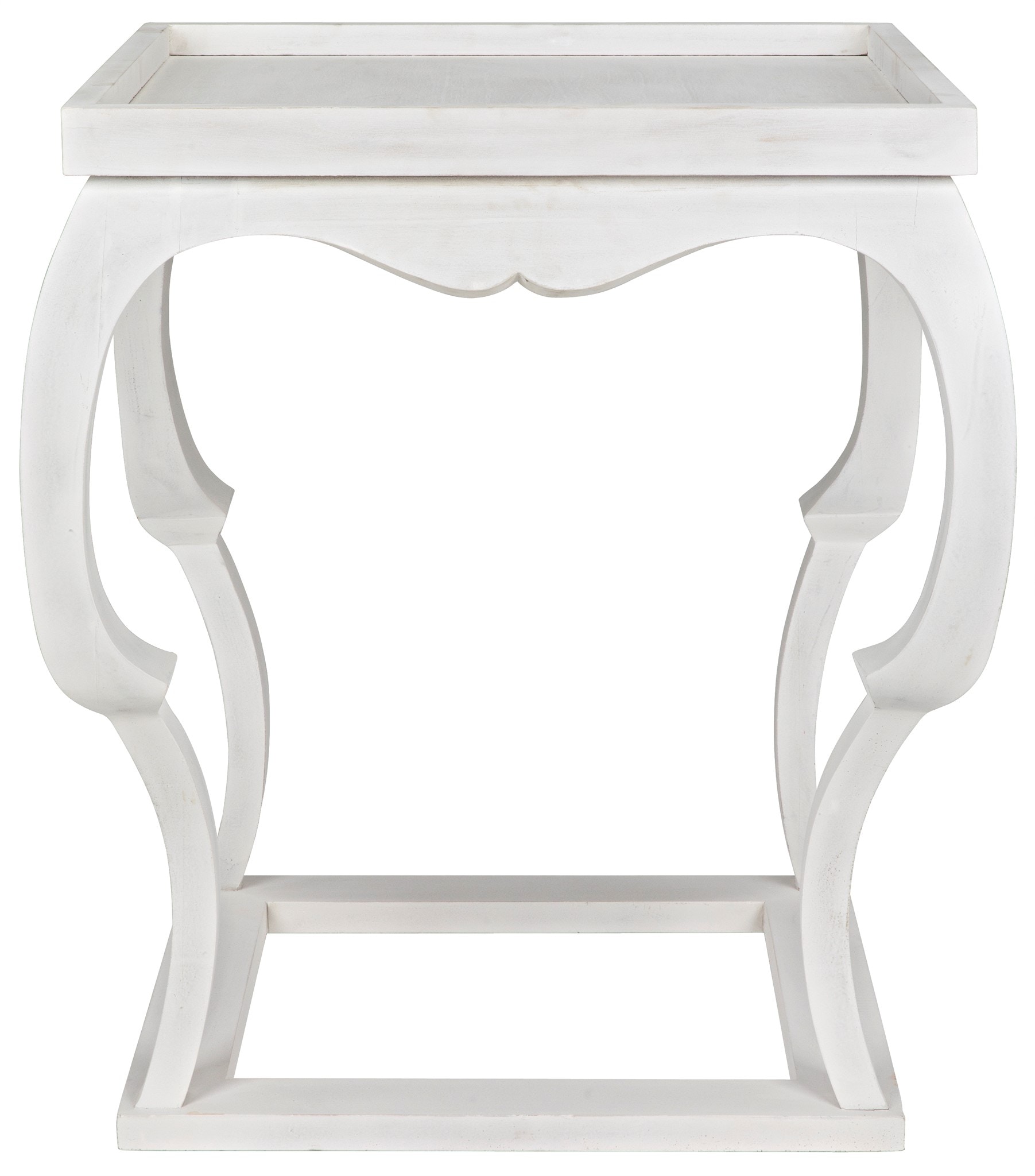 Noir Bellini Side Table White Wash GTAB326WH - Portland, OR